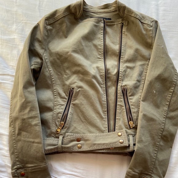 Zara Green Military Coat - Picture 1 of 3